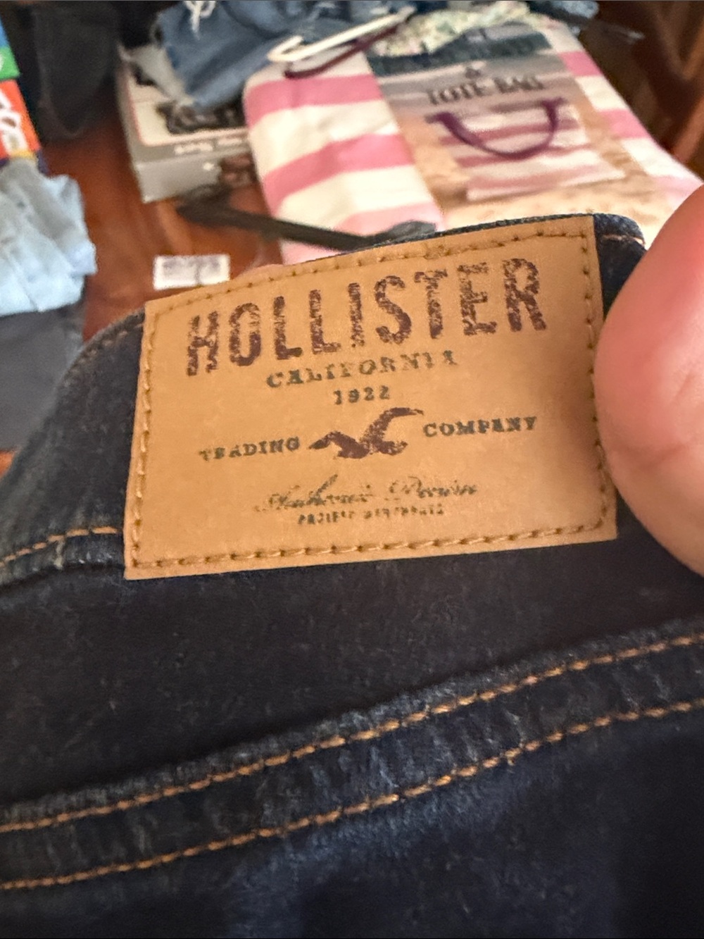 Hollister Dark Blue Women's Slim Bootcut Jeans - Picture 6 of 6